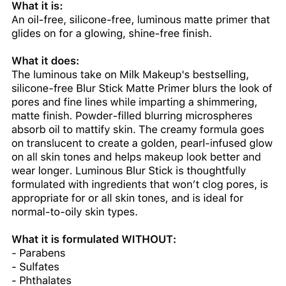 MILK Makeup Luminous Blur Stick - Picture 9 of 10
